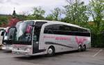 Mercedes Travego von W�hrle Reisen aus der BRD am 9.5.2015 in Krems.