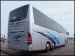 Mercedes Travego von M�ller Reisen aus Deutschland im Stadthafen Sassnitz.