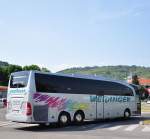 Mercedes Travego von Weidinger Reisen aus �sterreich im Juni 2015 in Krems unterwegs.