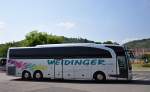 Mercedes Travego von Weidinger Reisen aus �sterreich im Juni 2015 in Krems unterwegs.