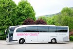 Mercedes Travego von Werner Tours aus der BRD in Krems gesehen.
