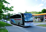 Mercedes Travego von M�ller Reisen aus der BRD in Krems unterwegs.