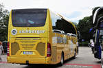 Mercedes Benz Travego von EICHBERGER Reisen aus der BRD in Krems gesehen.