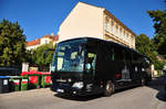 Mercedes Travego  Berlin  von H�ffmann Reisen aus der BRD in Krems gesehen.