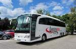 Mercedes Travego von Langenberg Reisen aus der BRD 06/2017 in Krems.