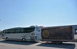 Mercedes Travego mit Radanh�nger von Ideal Tour aus der CZ 2017 in Krems.