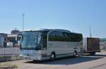 Mercedes Travego mit Radanh�nger von Ideal Tour aus der CZ 2017 in Krems.