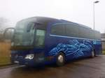 Mercedes Travego von GFB-Reisen aus Deutschland in Bergen.