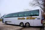 Mercedes Travego vom Reiseb�ro M�ller aus der BRD im Dez 2017 in Krems.