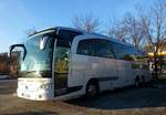 Mercedes Travego vom Reiseb�ro M�ller aus der BRD im Dez 2017 in Krems.