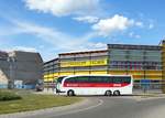 Mercedes Travego von der Schubert Touristik aus der BRD im Mai 2018 in Krems.