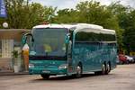 Mercedes Travego von Sch�rnig Reisen aus der BRD 2018 in Krems gesehen.