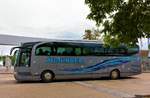 Mercedes Travego von Aichinger Reisen im Mai 2018 in Krems.