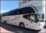 Neoplan Cityliner vom Reiseb�ro Beelitz aus Deutschland im Stadthafen Sassnitz.