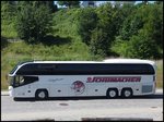 Neoplan Cityliner von Schumacher aus Deutschland im Stadthafen Sassnitz.