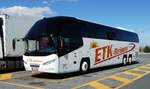 Neoplan Starliner von ETK-Reisen rastet in S�dfrankreich im September 2017