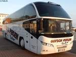 Neoplan Cityliner von Gotsch Reisen aus Deutschland im Stadthafen Sassnitz.