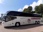 Neoplan Cityliner von Schumacher aus Deutschland im Stadthafen Sassnitz.