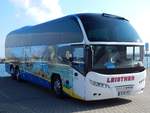 Neoplan Cityliner von Leistner Reisen aus Deutschland (ex Fischland-Darss-Tours) im Stadthafen Sassnitz.