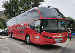 Neoplan von M�LLER-REISEN aus Massenbachhausen steht im August 2021 in Erfurt
