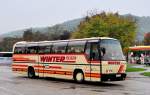 Neoplan Jetliner von Winter Reisen aus Nieder�sterreich am 11.9.2014 in Krems.