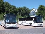 Neoplan Jetliner von Reise-Allianz/Meyering aus Deutschland im Stadthafen Sassnitz.