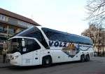 NEOPLAN STARLINER von V�LZ Busreisen/BRD zum Jahresanfang 2014 in Krems an der Donau.