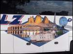 Seitenwerbung vom Neoplan Starliner von V�lz aus Deutschland in Binz.