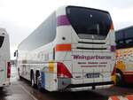 Neoplan Tourliner von Weingartner aus Deutschland im Stadthafen Sassnitz.