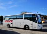 SCANIA IRIZAR von H�BNER Reisen aus Deutschland am 5.10.2012 in Krems an der Donau gesehen.