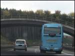Scania Irizar von R�se Reisen aus Deutschland auf der A4.