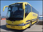 Scania Irizar von CentrumTurist aus D�nemark im Stadthafen Sassnitz.