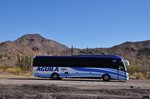 Scania Irizar Linienbus auf der Route Nr.1 in der Baja California Sur in Mexico gesehen,M�rz 2016