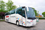 Scania Irizar von Autobus Haschka aus Nieder�sterreich in Krems gesehen.