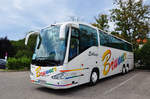 Scania Irizar von Brunner Reisen aus Nieder�sterreich in Krems gesehen.