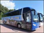 Scania OmniExpress von F�rst-Reisen/Weltenbummler aus Deutschland im Stadthafen Sassnitz.