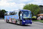 Scania OmniExpress von F�rst Reisen aus der BRD in Krems gesehen.