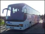Setra 317 GT-HD der Anklamer Verkehrsgesellschaft bei der Rastst�tte Fuchsberg.