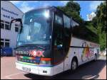 Setra 315 HDH vom Reiseb�ro Hock aus Deutschland im Stadthafen Sassnitz.