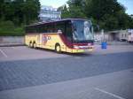 Setra 417 GT-HD von dem Reiseb�ro Hock aus Deutschland im Stadthafen Sassnitz.