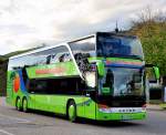SETRA S431 DT von H�RMANN Reisen aus Deutschland am 28.9.2012 in Krems an der Donau gewesen.