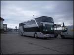 Setra 431 DT von Schack aus Deutschland im Stadthafen Sassnitz.