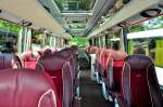 Gediegenes Interieur im SETRA 417 HDH von H�RMANN Reisen aus Deutschland,Aug.2013,Krems.
