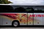 Sch�nes Seitendekor am Setra 415 GT-HD von Heininger Reisen aus der Schweiz,am 10.