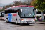 Setra 417 GT-HD von Blaguss Reisen aus �sterreich am 11.9.2014 in Krems gesehen.