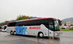 Setra 417 GT-HD von Blaguss Reisen aus �sterreich am 11.9.2014 in Krems gesehen.
