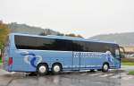 Setra 416 GT-HD von Nygaard aus D�nemark am 11.9.2014 in Krems gesehen.