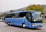 Setra 416 GT-HD von Nygaard aus D�nemark am 11.9.2014 in Krems gesehen.