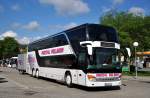 Setra 431 DT mit Radanh�nger von Reichl Felber Reisen aus �sterreich am 18.4.2015 in Krems.