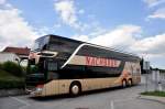 Setra 431 DT von Nachbaur Reisen aus �sterreich im Mai 2015 bei Krems gesehen.